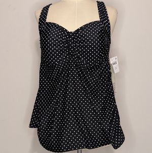 Motherhood Maternity Racerback Tankini 2X